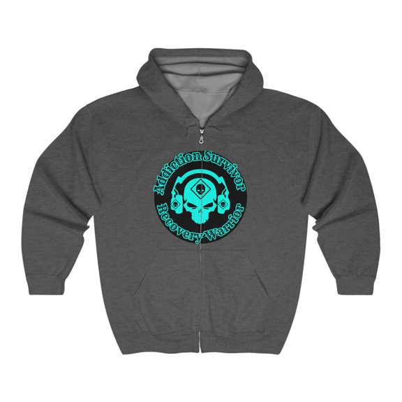 ADDICTION SURVIVOR Heavy Blendâ„¢ Full Zip Hooded Sweatshirt