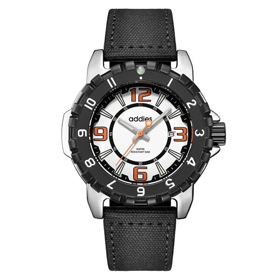 ADDIES Men's Watch, Analog Quartz Watch with 50M Water Resistant, Luminous Dive Style Outdoor Sport Watch for Men