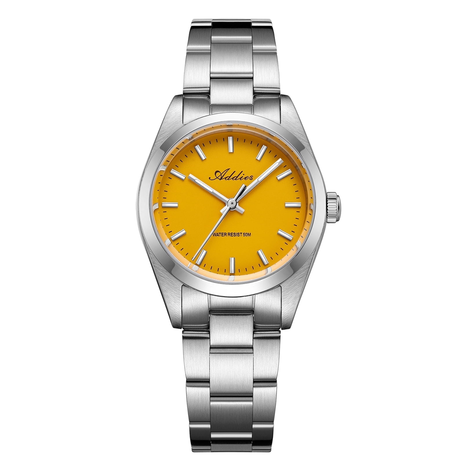 ADDIES Womens Dress Watch 31mm Stainless Steel Sapphire Crystal Japanese Movement BGW9 Lume 50M Waterproof Analog Quartz Watch for Women