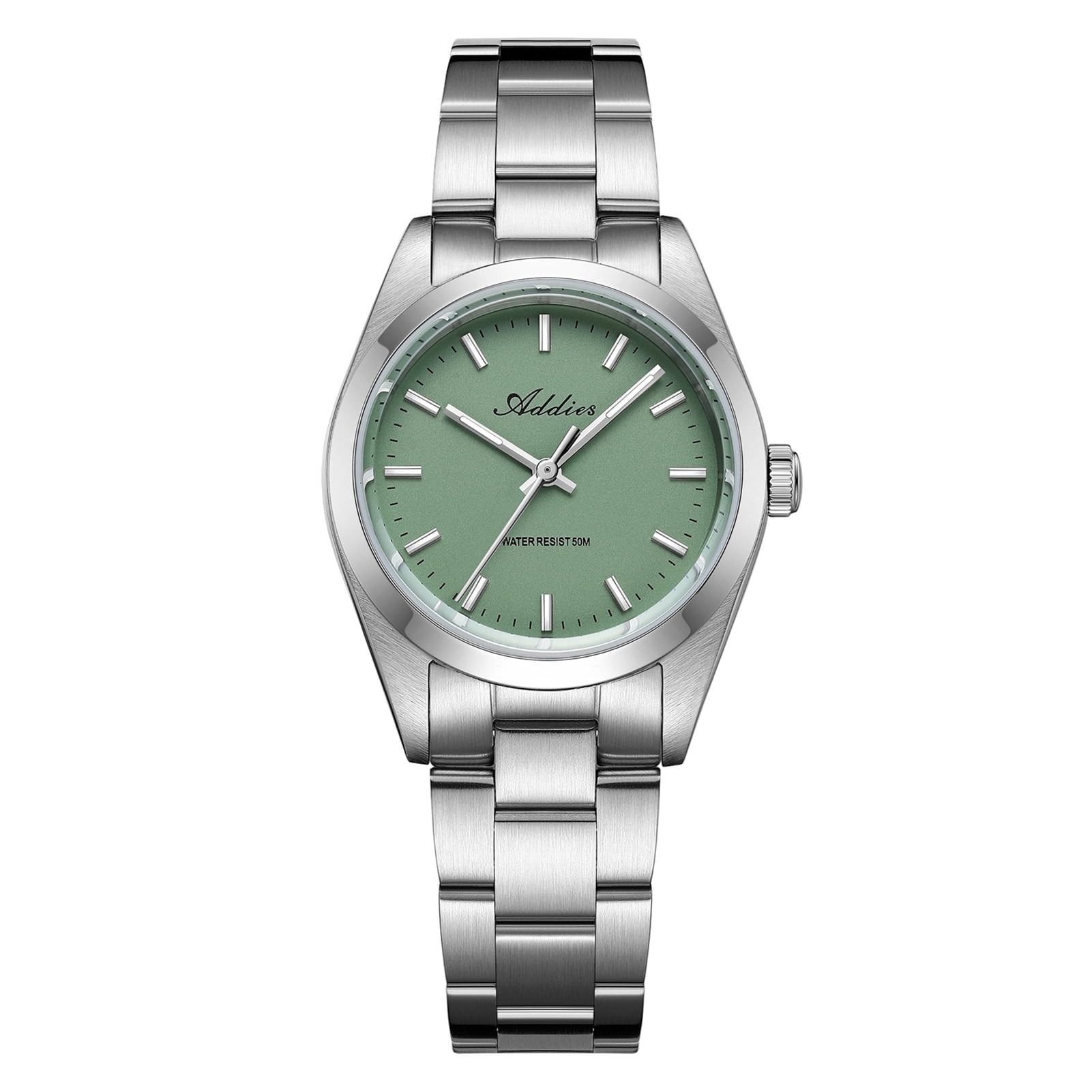ADDIES Womens Watch 31mm Stainless Steel Sapphire Crystal Japanese Quartz BGW9 Lume 50M Waterproof Analog Dress Watch Ladies Gift Birthday