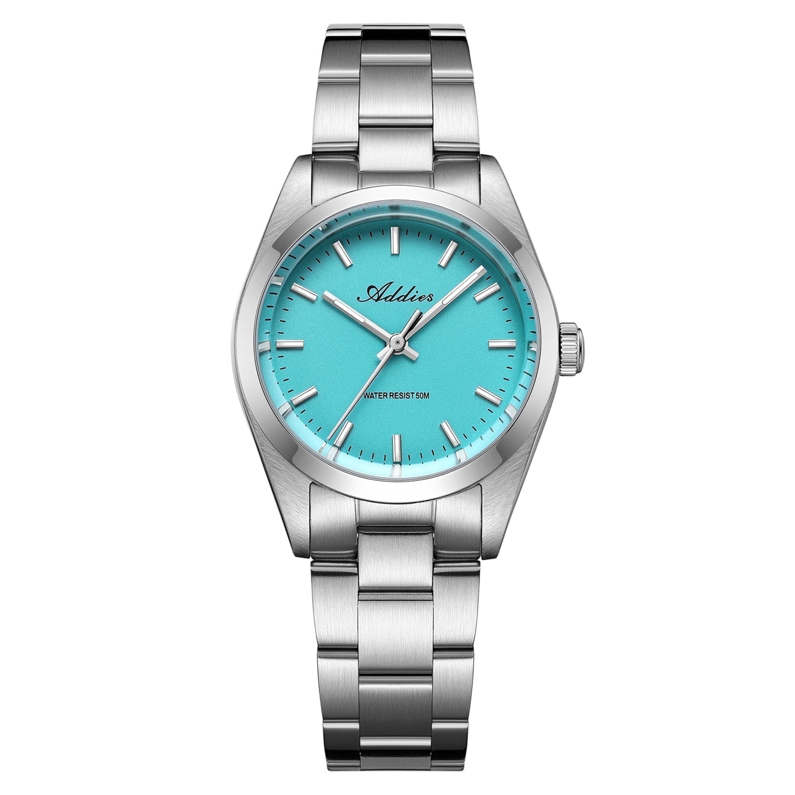 ADDIES Womens Watch 31mm Stainless Steel Sapphire Crystal Japanese Quartz Movement BGW9 Lume 50M Waterproof Analog Dress Watch for Women Ladies Gift