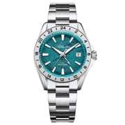 ADDIESDIVE Men s GMT Watch 38mm Swiss Quartz Dual Time Sapphire Crystal 200M Waterproof Stainless Steel Watch Gift for Men