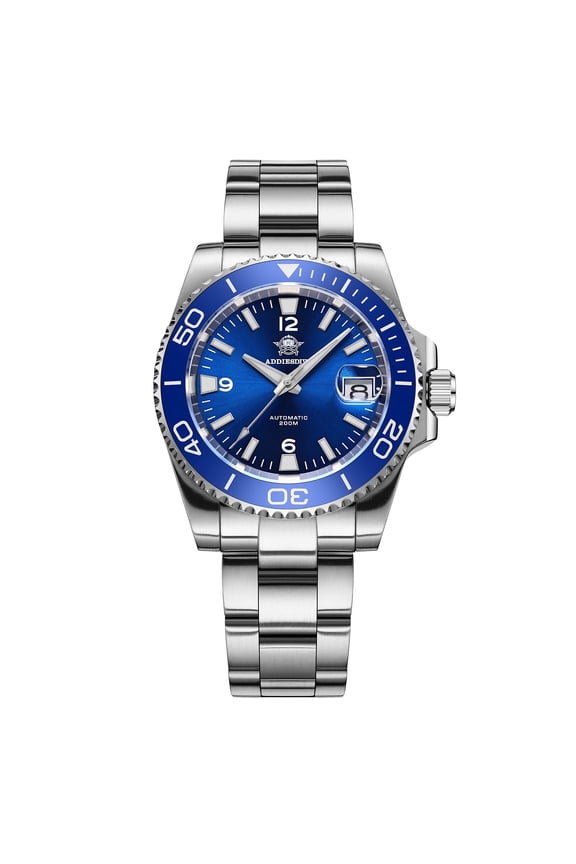 Automatic Men's Watch Luminous 200M Waterproof Diver with Ceramic Bezel & Sapphire Glass, Men's Analog Watch