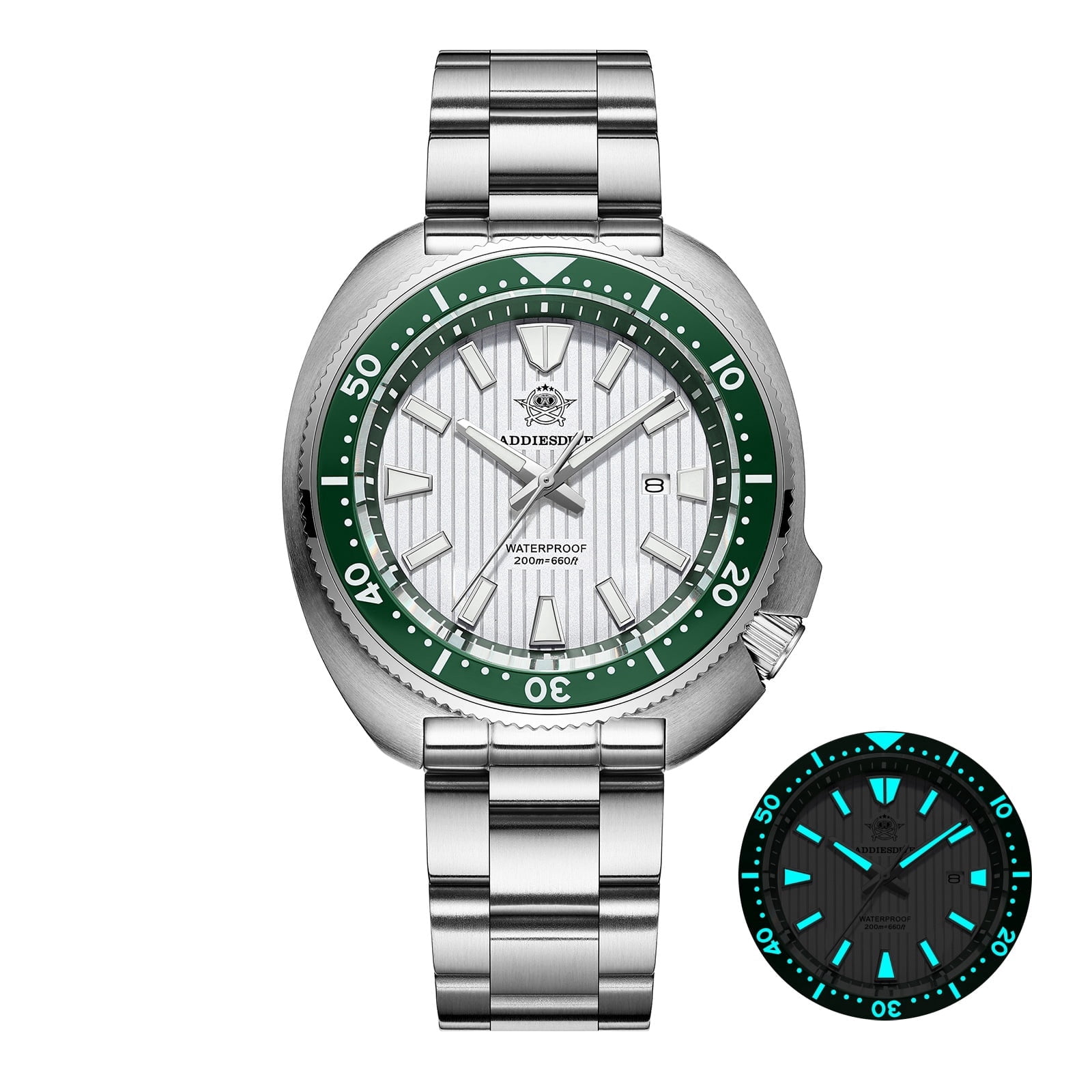 ADDIESDIVE Diver Watch for Men, 200M Waterproof Professional Watch