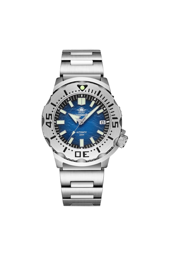 Automatic Diver Watches for Men 200M Waterproof, Mechanical Watches Sapphire Glass & Steel Watch with BGW9 Luminous
