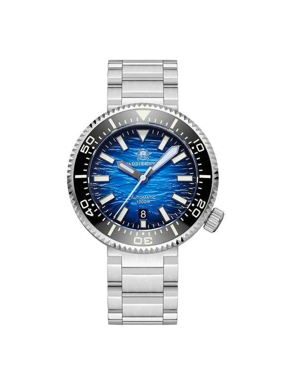 Men's Automatic Dive Watch 1000m Waterproof NH35 Movement Sapphire Crystal Ceramic Bezel - Deep Blue