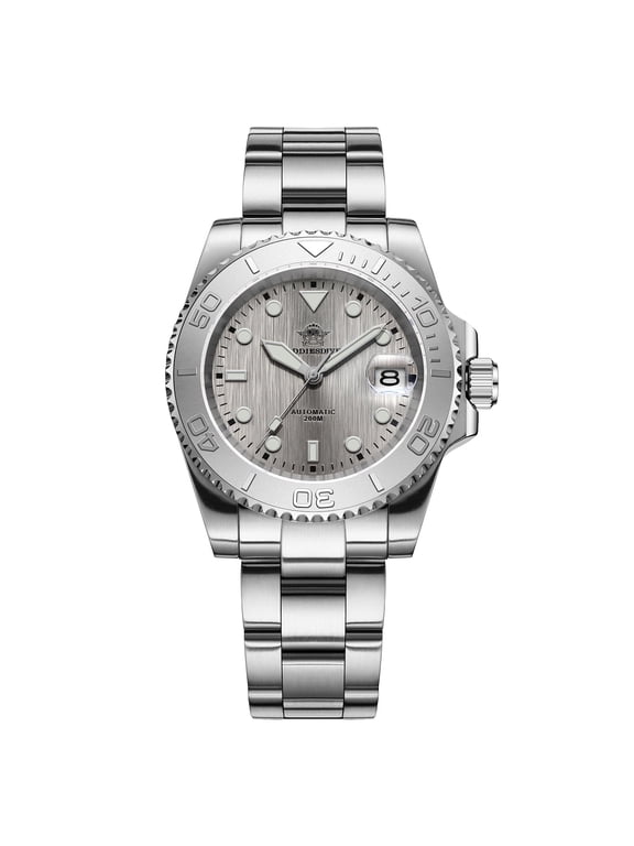 Men's Automatic Watch, 200M Waterproof Dive Watch, NH35 Movement, Sapphire Crystal & Luminous, Stainless Steel Mechanical Watch for Business Casual