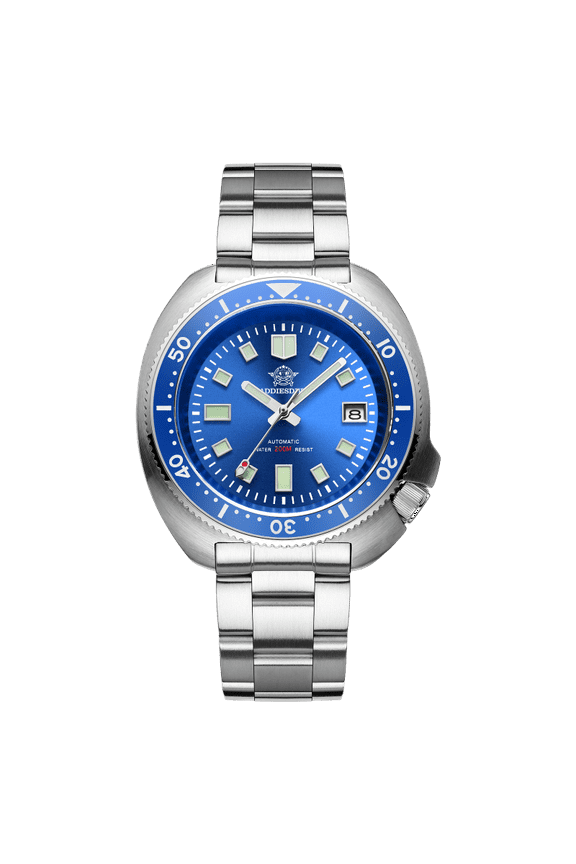 Men's Automatic Dive Watch - Ceramic Bezel, BGW9 Lume, Sapphire Crystal, NH35A, 200M Water Resistant, SS Bracelet