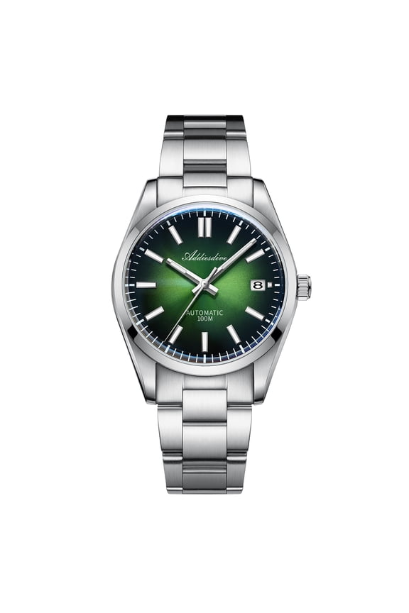 Men's Automatic Dive Watch with Green Gradient Dial NH35 Movement Sapphire Crystal 100M Waterproof BGW9 Super-LumiNova