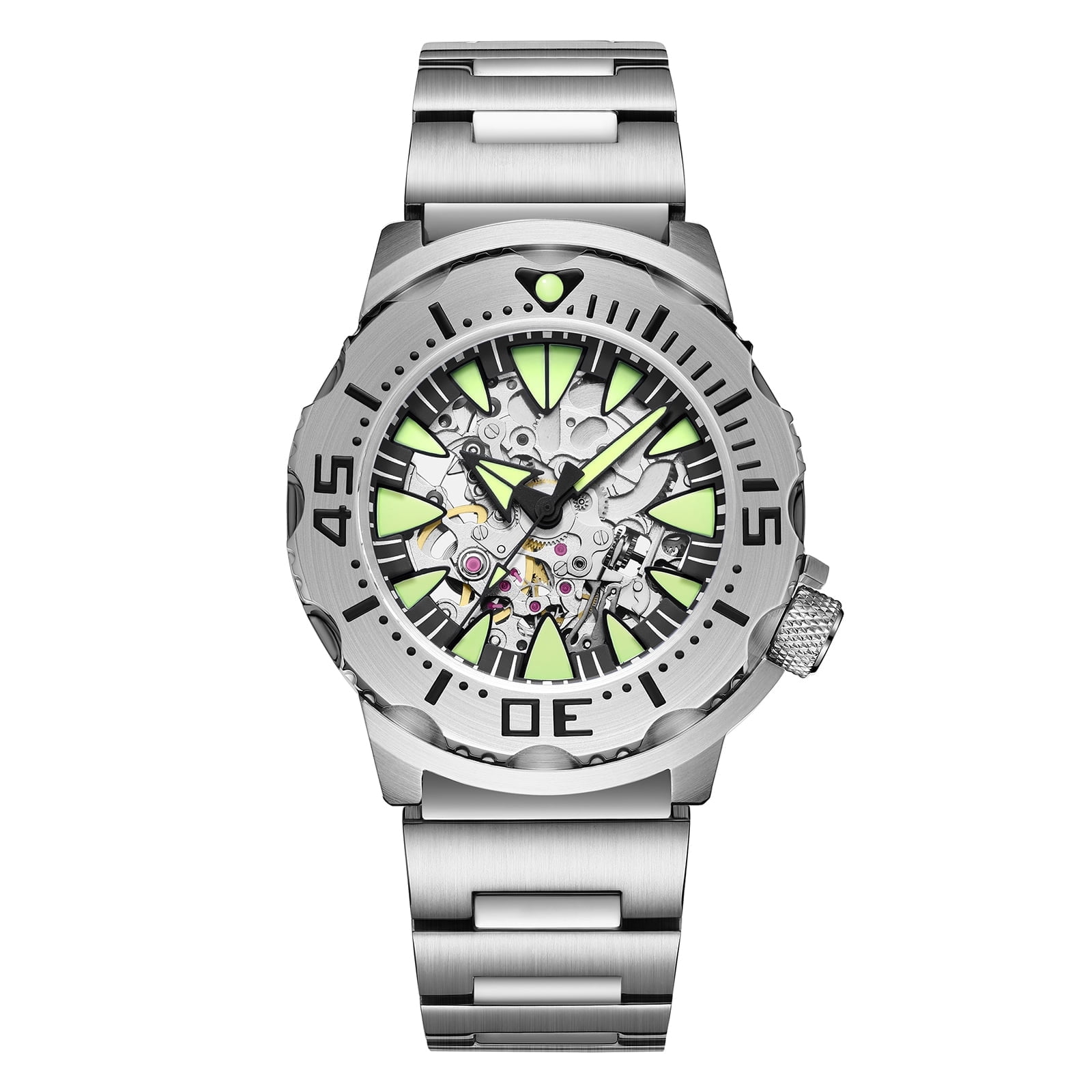 ADDIESDIVE Men's Automatic Diver Watch 200M Waterproof, Luxury Stainless Steel Dive Watch for Men with NH36 Movement, Sapphire Crystal Glass, Super Luminous Analog Watch