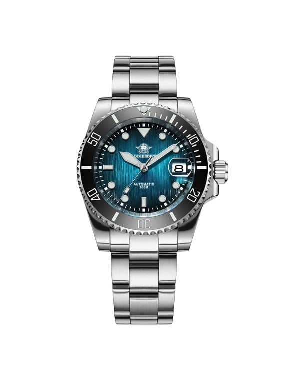 Men's Automatic Diver Watch: Sapphire Crystal, Ceramic Bezel, 200M Water Resistant, Japanese Movement