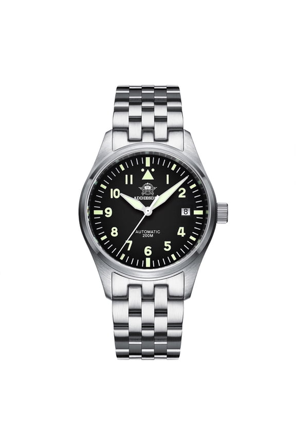 Men's Automatic Diver Watch with Sapphire Crystal, 200m Water Resistance, Super Luminous, 316L Stainless Steel Analog Watches