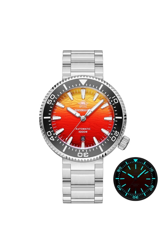 Men's Automatic Watch 1000m Waterproof Dive Watch with Ceramic Bezel & Sapphire Crystal, Mechanical Movement, Luminous, Stainless Steel Band