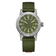 ADDIESDIVE Mens Automatic Watch 200M Waterproof Japanese Movement 36mm Small Case Military Vintage Stainless Steel Nylon Strap Luminous Analog Wrist Watch for Men