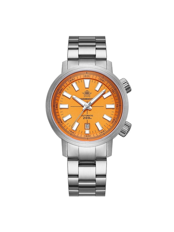 Men's Automatic Watch Dive 200M Waterproof, Japanese Movement, Synthetic Sapphire Crystal Stainless Steel Blue Luminous Mechanical Watches for Men