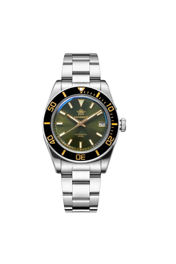 Men's Automatic Watch NH35 Movement, Dive Watches with Ceramic Bezel, Sapphire Crystal, Luminous Analog Date, 200m Waterproof Stainless Steel Wristwatch for Business Casual