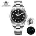 thumbnail image 1 of ADDIESDIVE Men's Automatic Watch, Sapphire Crystal NH35 Movement, 100m Waterproof Dive Watch, Luminous, Black Dial, 1 of 8