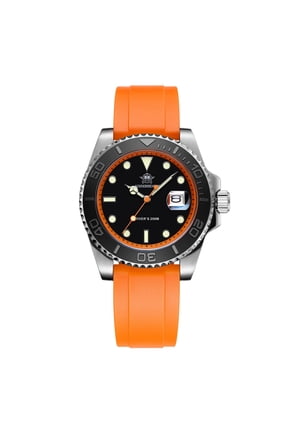 Mens Watches 200M Water Resistant Dive Watch, Japanese Quartz Movement, Ceramic Bezel & Super Luminous Quartz Watches for Men