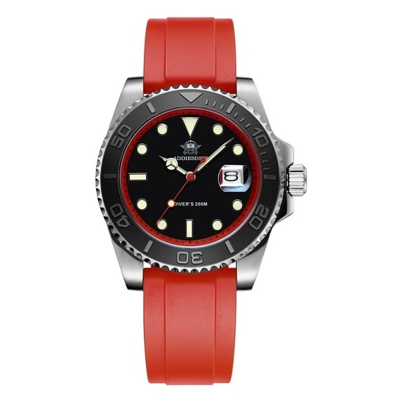 ADDIESDIVE Men's Dive Watch - 200M Water Resistant, Japanese Quartz Movement, Ceramic Bezel & Super Luminous Quartz Watches for Men