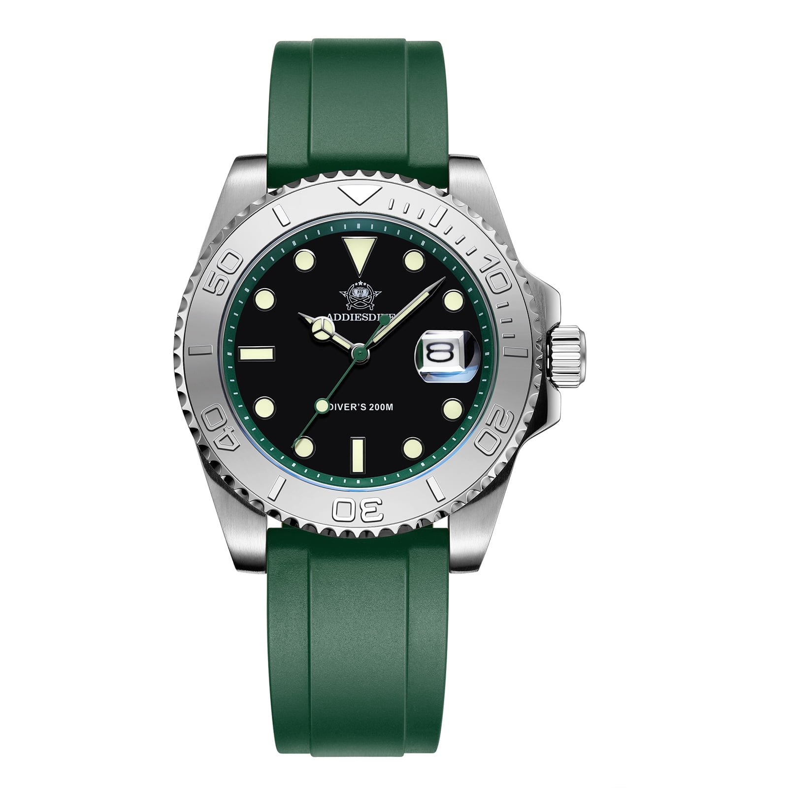 ADDIESDIVE Men's Dive Watch - 200M Water Resistant, Japanese Quartz Movement, Ceramic Bezel & Super Luminous Quartz Watches for Men