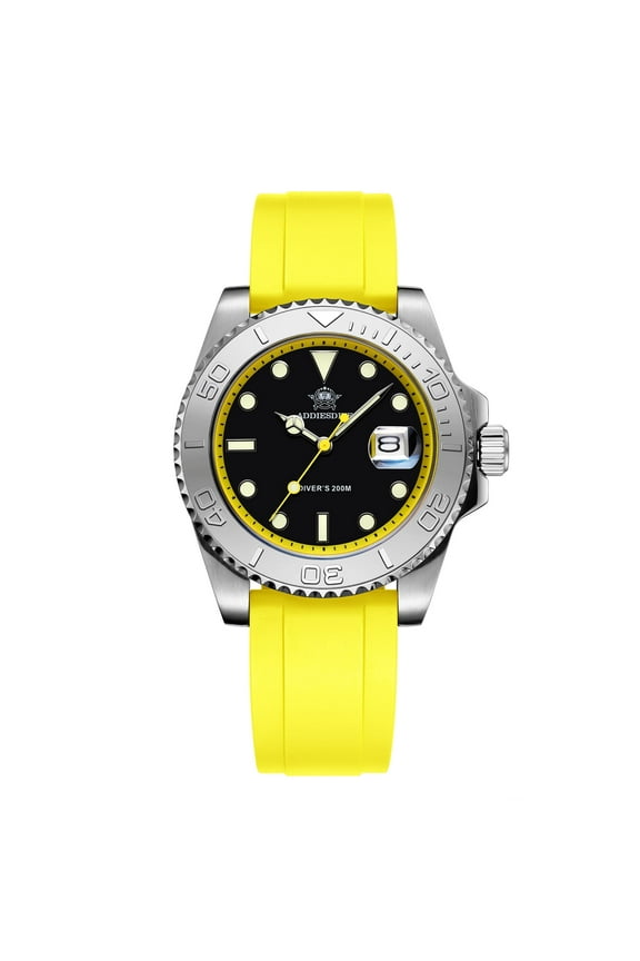 Men's Dive Watch - 200M Water Resistant, Japanese Quartz Movement, Ceramic Bezel & Super Luminous Quartz Watches for Men