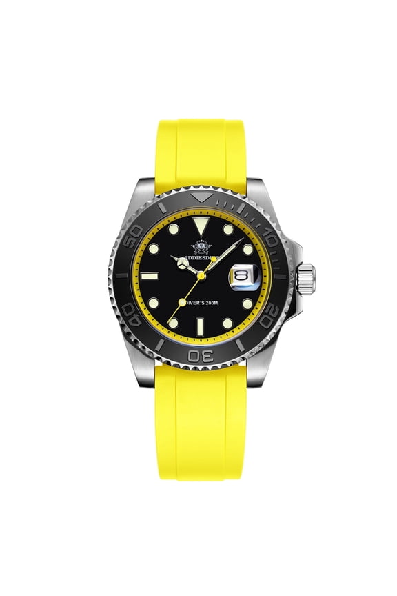 Watches for Men, 200M Water Resistant Dive Watch, Men's Quartz Watch Japanese Movement, Ceramic Bezel & Super Luminous Quartz Watches for Men