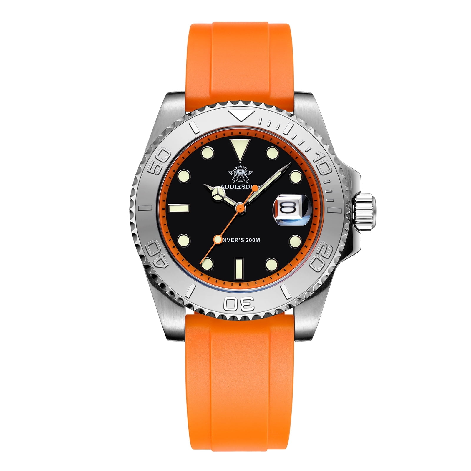 ADDIESDIVE Men's Dive Watch - 200M Water Resistant, Japanese Quartz Movement, Ceramic Bezel & Super Luminous Quartz Watches for Men