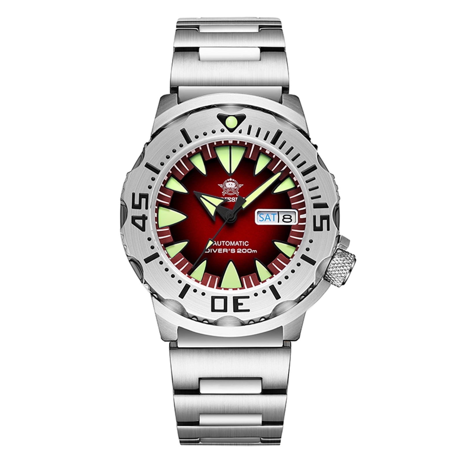 ADDIESDIVE Men's Mechanical Watch 200m Waterproof Professional Diver Automatic Watch with Sapphire Crystal and Luminous Dial for Diving and Business
