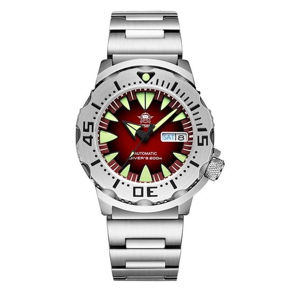 ADDIESDIVE Men's Mechanical Watch 200m Waterproof Professional Diver Automatic Watch with Sapphire Crystal and Luminous Dial for Diving and Business