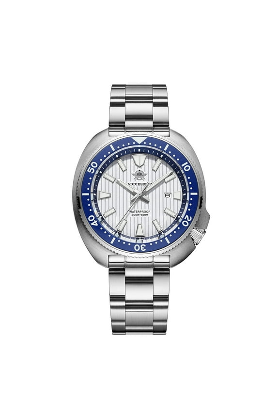 Men’s Diver Watch 200M Waterproof, Japanese Movement Quartz Watch, Sapphire Crystal, Ceramic Bezel & Stainless Steel Watches for Men