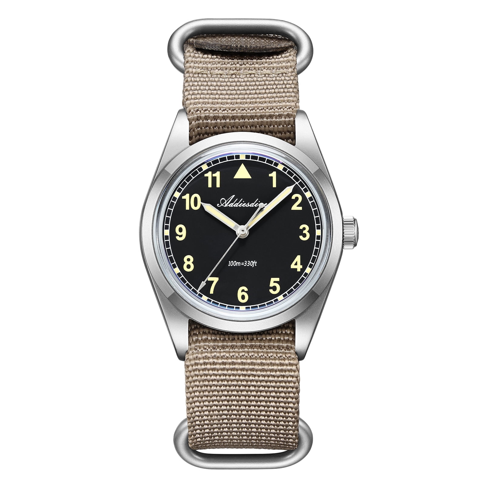 ADDIESDIVE Men's Diver Watch - 36mm Japanese VH31 Quartz Watch, 316L Stainless Steel, 100m Waterproof, Analog Watches with Luminous Military Style for Men