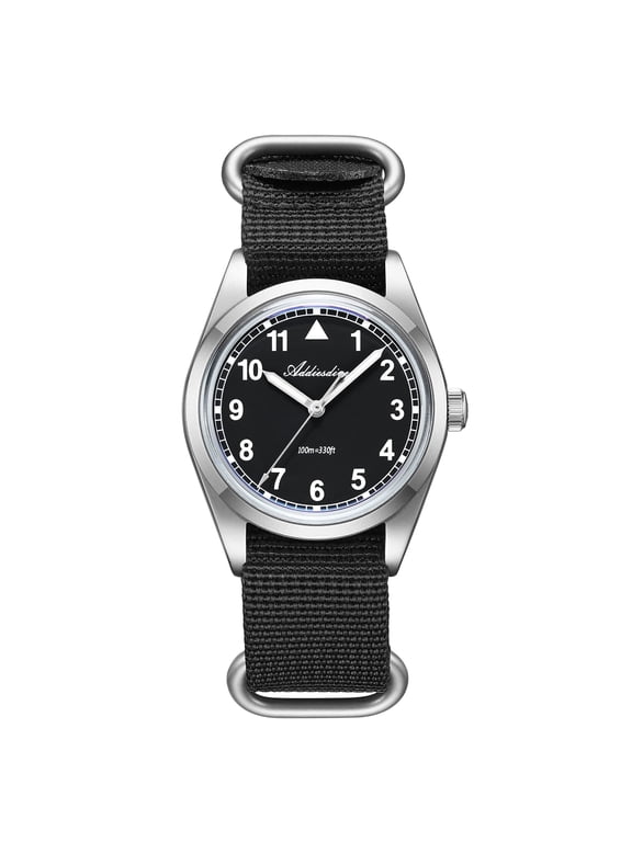 Men's Diver Watch - 36mm Japanese VH31 Quartz Watch, 316L Stainless Steel, 100m Waterproof, Analog Watches with Luminous Military Style for Men