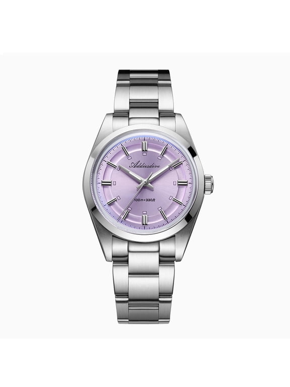 Men's Luxury Dive Watch - Japanese VH31 Quartz Movement, 316L Stainless Steel Analog watches, 100m Waterproof, BGW9 Blue Luminous, 36mm Unisex Design