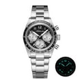 thumbnail image 1 of ADDIESDIVE Men's Luxury Watch with Japanese Quartz Movement, 100m Waterproof Dive Chronograph, Ceramic Bezel, Stainless Steel, Luminous Dial, 1 of 8