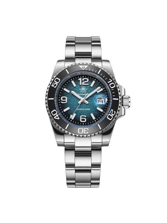 Men's Military Dive Watch -Japanese Quartz, 200m Waterproof, Luxury Quartz Watch Luminous 316L Steel Unidirectional Bezel Analog Watches for Men
