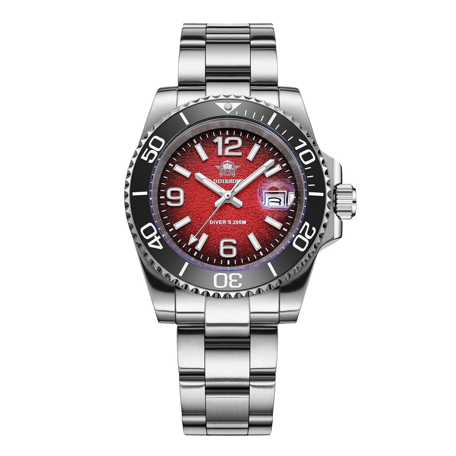 ADDIESDIVE Men's Military Dive Watch -Japanese Quartz, 200m Waterproof, Luxury Quartz Watch Luminous 316L Steel Unidirectional Bezel Analog Watches for Men