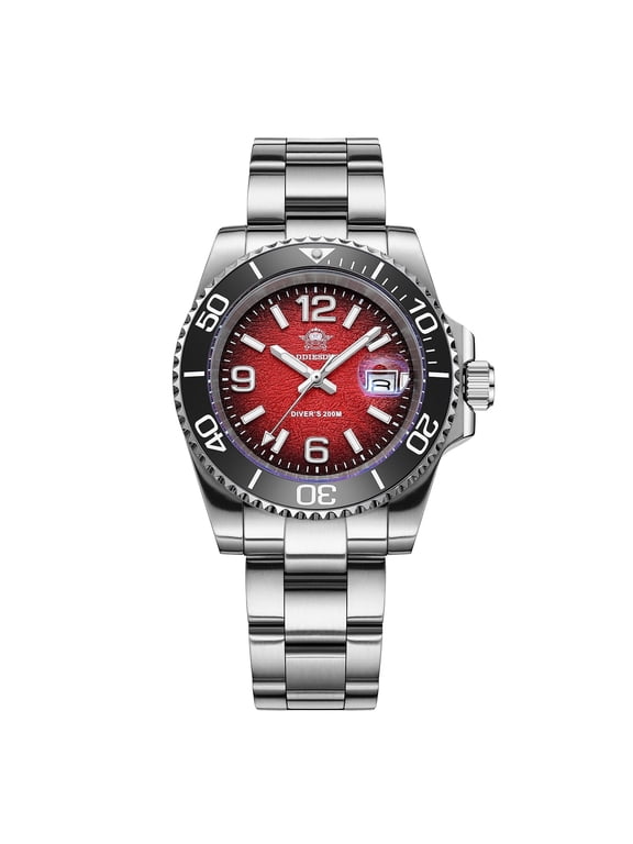 Men's Military Dive Watch -Japanese Quartz, 200m Waterproof, Luxury Quartz Watch Luminous 316L Steel Unidirectional Bezel Analog Watches for Men