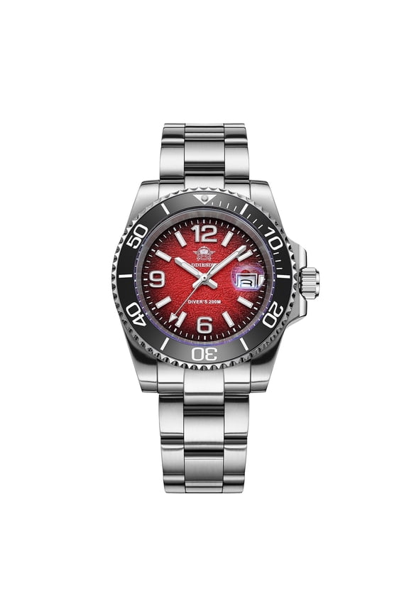 Men's Military Dive Watch -Japanese Quartz, 200m Waterproof, Luxury Quartz Watch Luminous 316L Steel Unidirectional Bezel Analog Watches for Men