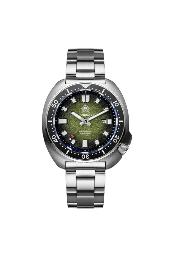 Men's Watch, 200M Waterproof Professional Quartz Dive Watch, Japanese Movement, Sapphire Crystal, Ceramic Bezel, Blue Luminous, Stainless Steel