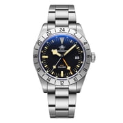 ADDIESDIVE Mens Professional Diver Watch 200M Waterproof - Swiss Quartz GMT Dual Time Military Watch with Luminous Markers & Screw Down Crown Men watch