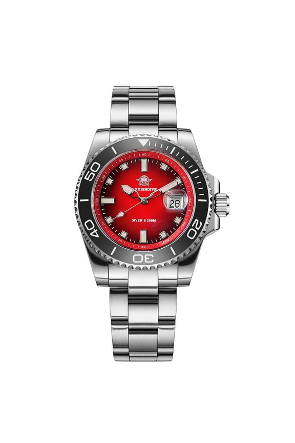 Men's Quartz Dive Watch 200M Waterproof, Japanese 2115 Quartz, Ceramic Bezel & Super Luminous Luxury Watches for Swimming & Gifts