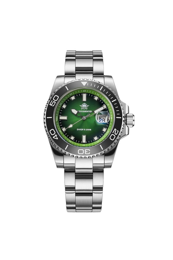 Men's Quartz Dive Watch 200M Waterproof, Japanese 2115 Quartz, Ceramic Bezel & Super Luminous Luxury Watches for Swimming & Gifts