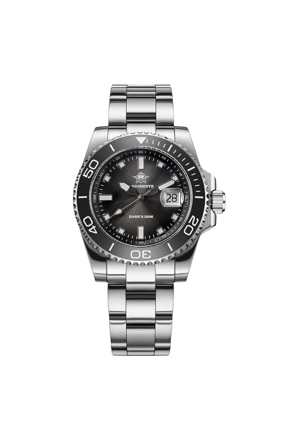 Men's Quartz Dive Watch 200M Waterproof, Japanese 2115 Quartz, Ceramic Bezel & Super Luminous Luxury Watches for Swimming & Gifts