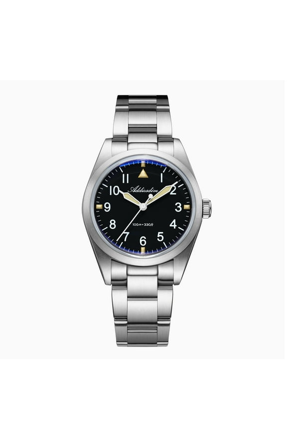 Men's Titanium Diver Watch 100M Water Resistant, Japanese Quarzt Movement, Scratch-Resistant Luminous Dial Watch for Swimming & Daily Wear