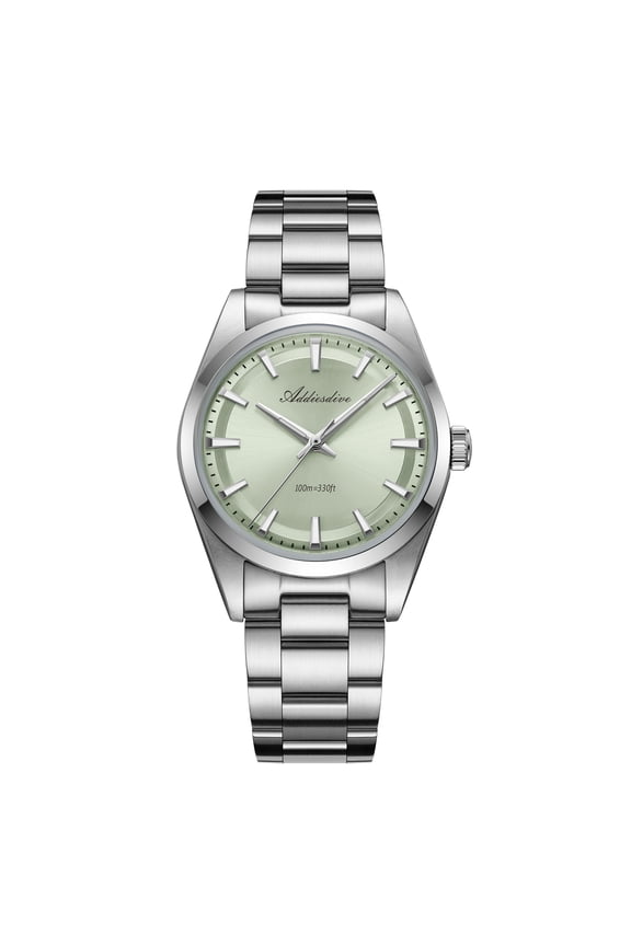 Men's Watch, 100m Waterproof Dive Watch, VH31 Sweep Second Quartz Watch with 316L Stainless Steel & BGW9 Luminous, Retro Style