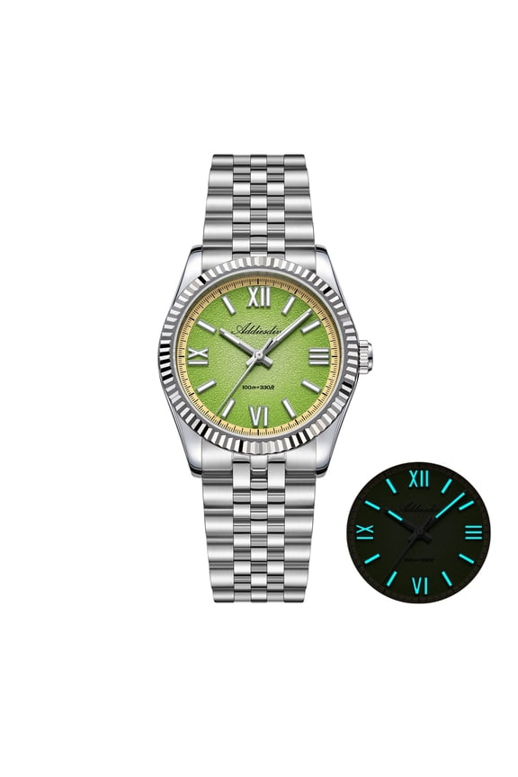 Men's Watch, Analog Quartz Watch with Sapphire Crystal, 100m Water Resistant, Japanese Sweep Second Movement, Stainless Steel