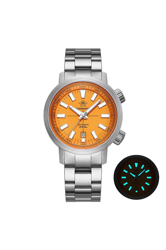 Men’s Watch - Automatic Dive Watch with Sapphire Crystal, 200M Water Resistance, Blue Luminous Stainless Steel Bracelet for Men AD2093