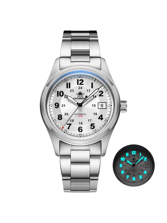 Men's Watch, Automatic Watch with Luminous Dial & Sapphire Crystal, 200M Waterproof, Japanese Movement, Retro 39mm Diver Watch