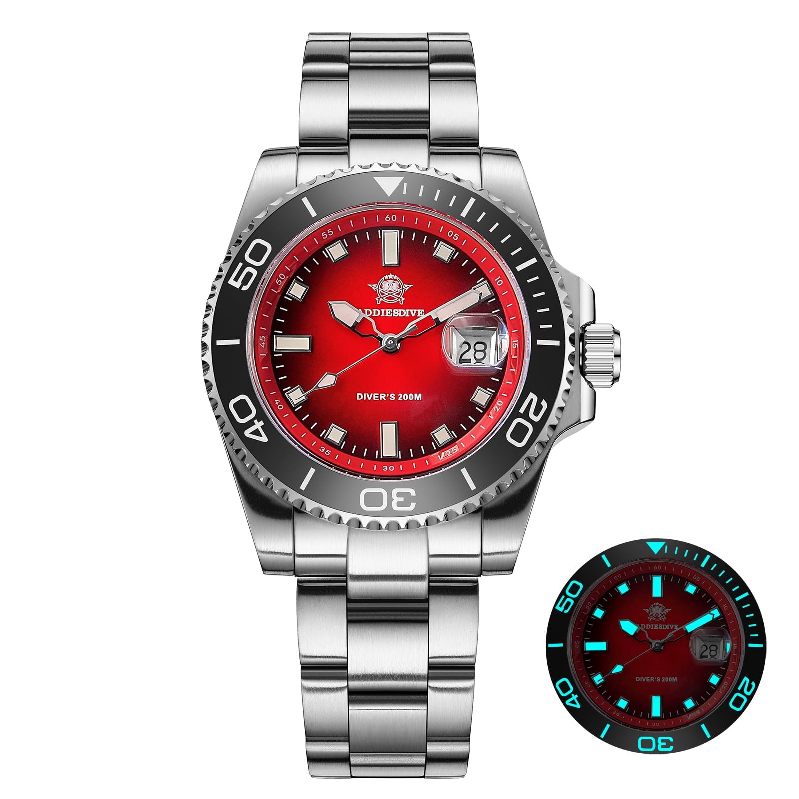 AD2089 Red steel band