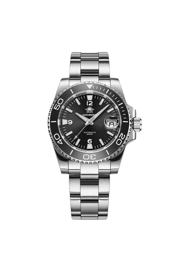 Men's Watch Japanese Automatic Movement 200m Waterproof Diver Watch Sapphire Crystal & Ceramic Bezel, Super Luminous